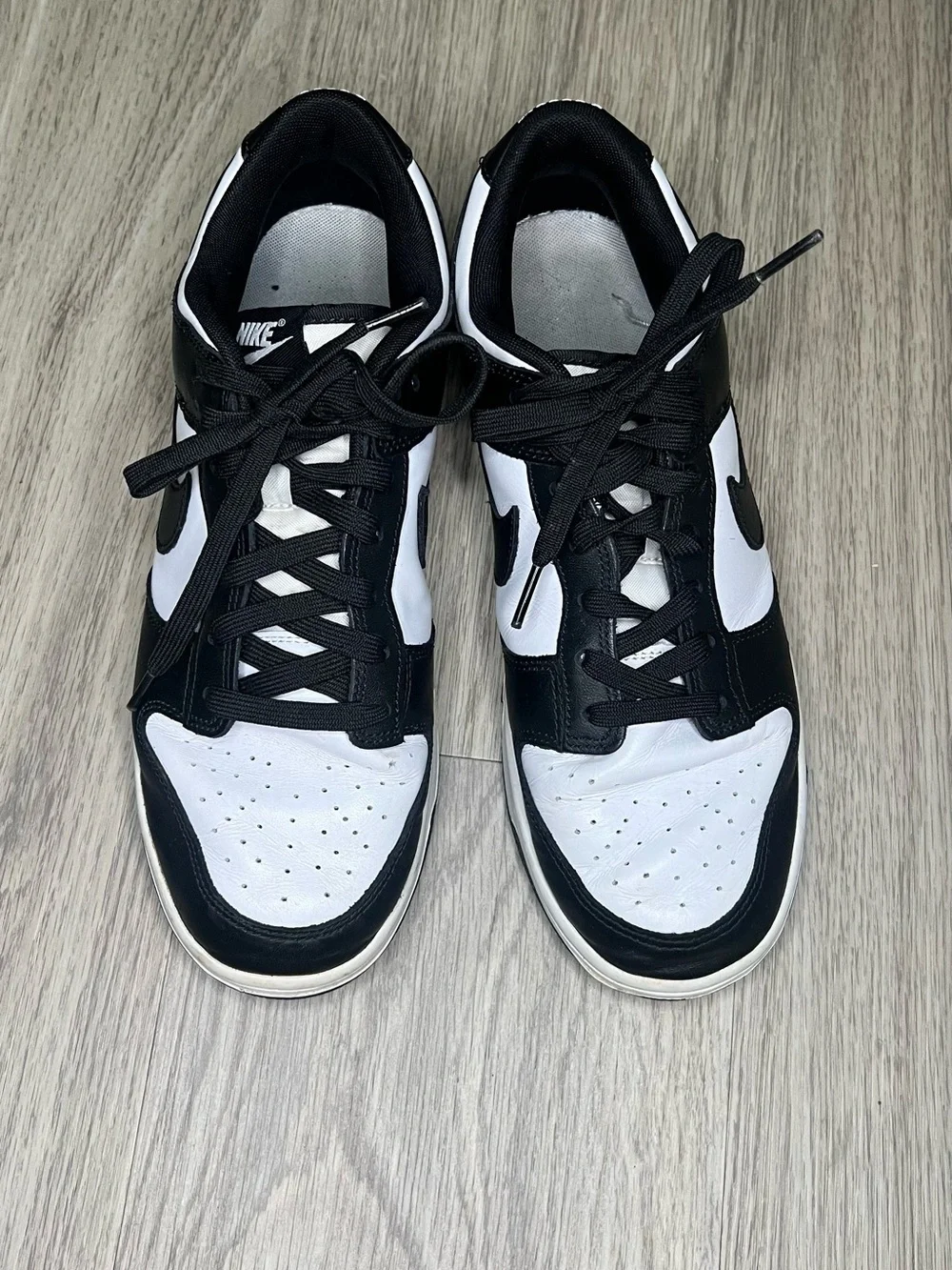 Nike Dunk Low Retro White Black Panda Shoes DD1391-100 Men's Sz 10.5